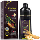 Instant Natural Brown Hair Dye Shampoo for Women & Men,3 in 1 Magic Hair Color S