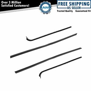 Window Sweep Weatherstrip Seal Inner & Outer Set of 4 for 51-54 Chevy GMC (For: 1952 Chevrolet)