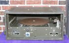 Vintage 1951 Turntable Signal Corps MX-39A/TIQ-2 Record Player Military w/ case