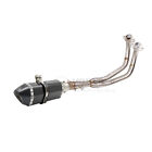 Exhaust Muffle Link Pipe For Yamaha XSR700 MT07 MT-07 FZ-07 2014-17 2018-2020 (For: Yamaha XSR700)