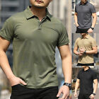Tactical Mens Shirts Casual Golf T Short Sleeve Quick Dry Work Combat Shirt