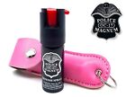 Police Magnum pepper spray 1/2oz Pink Keychain Holster Case Security Protection