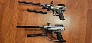 Lot of 2 Spyder Xtra and Compact 2000 Paintball Markers upgraded barrels