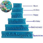 6pcs/set Cake Stamp Mold Anti-crack Non-stick Happy Birthday Cake Decoration
