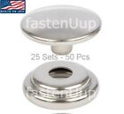 DOT* Stainless Steel Snap Fasteners Cap and Socket Kit 25 Sets - Marine Canvas
