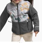NWT The North Face Toddler Girls Fleece Denali Jacket Size 3T Fleece Print Gray