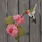 Hummingbird Embroidered Patch — Iron On