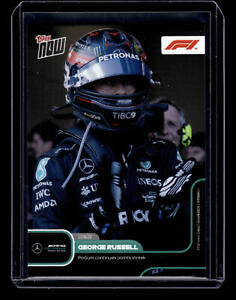 2022 Topps Now Formula 1 #027 George Russell F1 Card