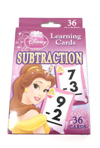 New Disney Princess Subtraction 36 Learning Flash Cards 716-L