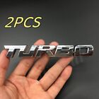 2PCS Turbo Emblem Car Auto Rear Trunk Tailgate Decal Sticker Badge free shipping