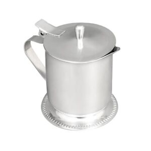 NEW Vollrath 46205 5 oz Creamer Mirrored Stainless Steel Hinged Cover #9646