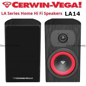 New ListingCerwin Vega LA14 2-Way Bookshelf Speakers Pair 4
