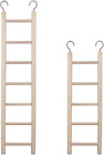 2pcs Wooden Ladder for Bird Parrot Ladder Cage Climbing Toy Birdie Basics (5 Ste