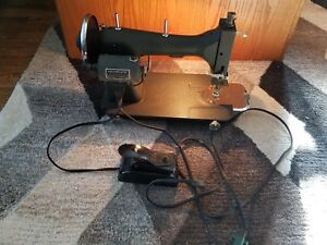 White Rotary Vintage Sewing Machine Antique Electric Dressmaster 127- 76544