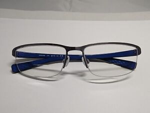 Nike Eyeglasses, Frames Only, Blue Plastic, NIKE 8098, 56-16-140, Half Rim