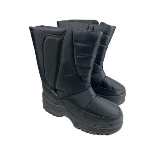 Snow Tec Women's Pull On Frost Quilted Snow Boots - Black, Size 8