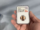 2019 W 1st REVERSE PROOF LINCOLN CENT NGC GEM PROOF LYNDALL BASS SIGNED 1C PENNY