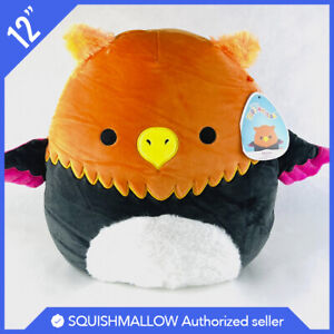 Squishmallow Official Kellytoy Plush Black Light Myrna the Griffin 12