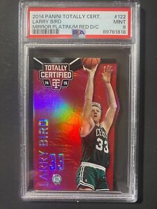 New Listing2014 Totally Certified Mirror Red Die-Cut #122 Larry Bird 45/135 PSA 9