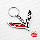 3D Corvette Logo Car Home Alloy Key Chain Fob Ring Gift Decoration Accessories