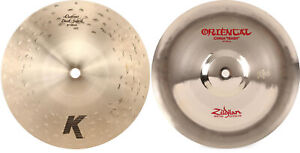 Zildjian 8 inch K Custom Dark Splash Cymbal + Zildjian A0610 Value Bundle