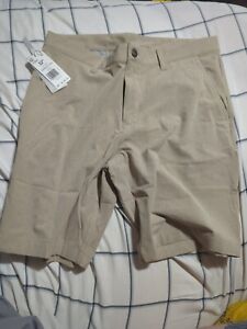 adidas men Size 32 Crosshatch Shorts Golf Shorts Hemp / White Hg8845 New MSRP75$