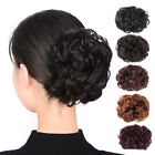 Synthetic Hair Extension Donut Roller Wig Claw Clip In Hairpiece For Women