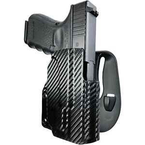 Black Scorpion Gear OWB Paddle Holster fits Glock 19, 19X, 23 w/ TLR-7A