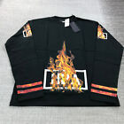 New HBA Shirt Mens Large Scan Print Colorful Hood By Air Long Sleeve Casual