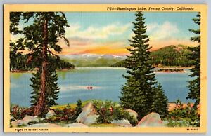 California CA - Huntington Lake - Fresno County - Vintage Postcard - Posted