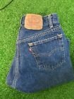 Vintage Levi's 501 0115 XX Button Fly Dark Wash Made In USA 28x31 Selvage