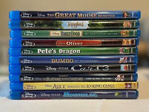 Lot C ~ Lot of 10 Disney Blu-Ray Movies on Discs with Original Cases