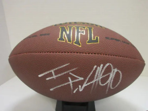 TJ Watt of the Pittsburgh Steelers signed autographed brown football PAAS COA 68
