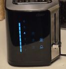 Oster 2-Slice Toaster Touch Screen 6 Shade Setting Digital Timer Black Stainless