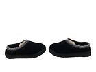 Ugg Tasman Womens Black Fur Lining Suede Slipper Shoes Size US 7