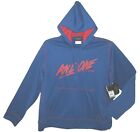 AND1 Basketball Blue Red Accent Pullover Hoodie Men's Size XL New
