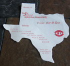 Coca Cola 1979 Cola Clan National Convention Houston Texas BBQ Menu Fans