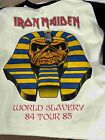 Iron Maiden World Slavery Tour 84-85 Raglan S to 3XL