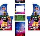 Arcade1up Arcade Cabinet Graphic Decal Complete Kits - NFL Blitz