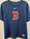 Boston Red Sox Nike GCGL Center Swoosh Logo MLB Blue Red B T-Shirt Men’s MEDIUM