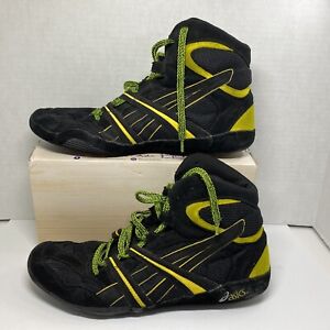 Mens Size 13 ASICS Pursuit P1 Rare Wrestling Shoes Black Yellow