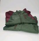 Vintage Adidas 1990s Tracksuit Men’s XL Military Green/ Burgundy, 2 Piece lined