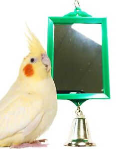 1426 MIRROR BIRD TOY cockatiels parakeets finch toys canaries cage cages budgie