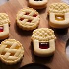 Jam Sandwich Cookie Cutter Biscuit Mold 3D Plastic Pressable Fondant Stamp Decor
