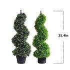 Artificial Topiary Trees For Outdoors Potted Faux Plants Indoor Outdoor Decor UV