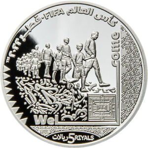 2022 1 oz Proof Qatar Silver FIFA World Cup Welcome Coin