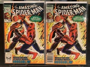 AMAZING SPIDER-MAN #250 DIRECT & NEWSATND EDITIONS!! HOBGOBLIN!! MARVEL COMICS!