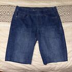 Gloria Vanderbilt Jeans Womens 10 Skimmer Shorts Denim Blue Slimming