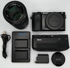 Sony A6000 24.3 MP Digital SLR Camera W/ Sony E 55-210mm F4.5-6.3 Lens + Grip