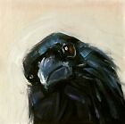 Original Oil Painting Crow Raven Art Black Bird Impressionism MADE TO ORDER